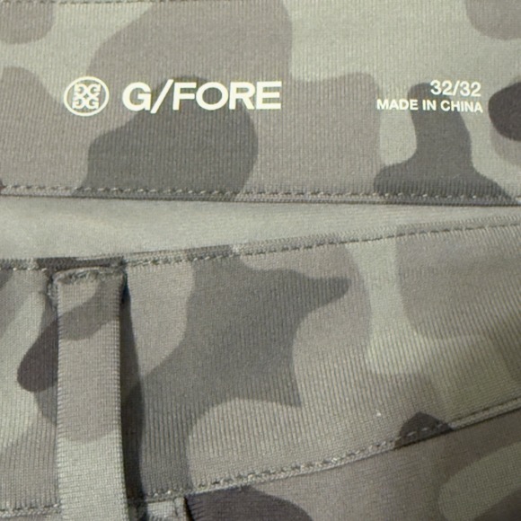 G/Fore Camo Golf Pants Men's Size 32/32 Green 5 Pocket Way Stretch - Picture 4 of 8
